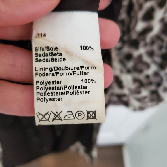 100% Silk Gerard Darel Leopard Dress - Picture 4 of 7